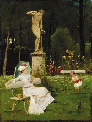 Munkácsy Mihály: Pihenő hölgy (1885 1890;