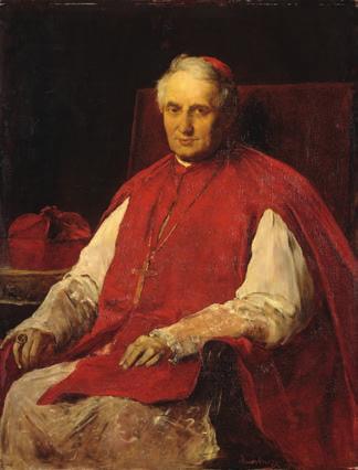 Munkácsy Mihály: Haynald Lajos bíboros arcképe (1884; Szépművészeti Múzeum Magyar Nemzeti Galéria) fokozza.