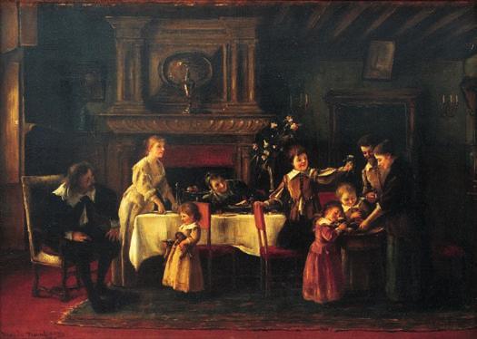 Munkácsy Mihály: Kutyacsalád (1890-es évek; Munkácsy Mihály Múzeum) Kutyacsalád (1890-es évek; Munkácsy Mihály Múzeum) A békéscsabai múzeum állandó kiállításában bemutatott Kutyacsalád a kosztümös