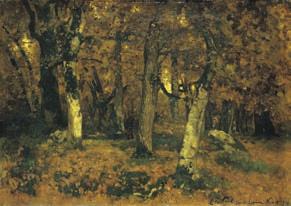 Paál László: Erdő mélye (1873;  MUNKÁCSY