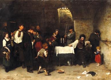 1870 A Siralomház sikere Párizsban Munkácsy Siralomház című festménye által ábrázolt jelenetről ekképpen vélekedett Móricz Zsigmond: A magyar betyár, akit bitangba kergetett a sors, a küzdés, a