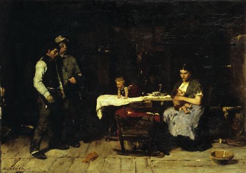 férj hazatérése / Részeges férj hazatérése (1872; Szépművészeti