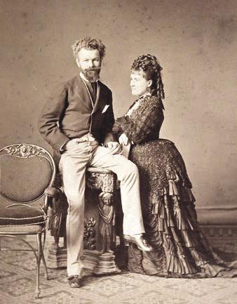 A nászutas pár Pesten (1874; fotó: Borsos József, Budapest; Munkácsy Mihály Múzeum) Paál László egyetértenek abban, hogy Mednyánszkynak szerencsés lenne elhagynia az akadémiát.