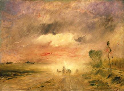 1874 A nászutasok Gyulán Munkácsy Mihály: Poros út II. (1874; Szépművészeti Múzeum Magyar Nemzeti Galéria) A nászút Békés megyei állomásán időzve Munkácsyék kirándulásokat tettek a környéken.
