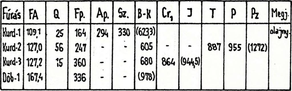 Közöttük az egyik Kurd mellett volt /Bőhai, 1939/. Az első kurdi fúrás a Pávai Vájná féle felboltozódáson mélyült 1923-ban, miután a magyar kincstár 1920.