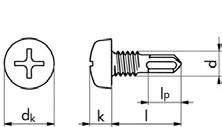 reca önfúró-önmetsző csavarok sef driing screws fém-fém kötésekhez, Square-Drive behajtássa, fej aatti fogazássa Cikkszám 0210 21 Aak N ~ DIN 74 acé Befogószár mérete # 2 dk 8,2 k 3,05 p 4,5 d 4,2 13