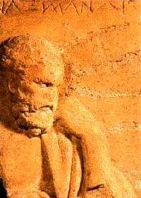 111 Anaximandrosz (i.e. kb. 610 546) materialista filozófus Thalész egyik tanítványa volt, és utóda az ion természetfilozófiai iskola élén. Személyérıl és egyéniségérıl nagyon kevés emlék maradt.