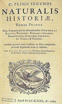 185 A Naturalis Historia (egy 1669-es kiadása) 2.115.