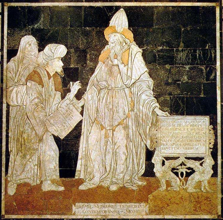 45 Hermész Triszmegisztosz (i.e. I. évezred) Hermész Triszmegisztosz az ezoterikus irodalom egyik legvitatottabb alakja, aki valószínőleg Thot (Theuth).