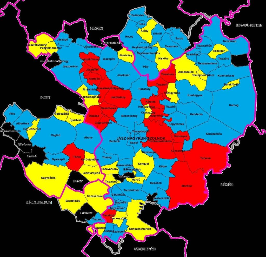 KÖTIVIZIG TELEPÜLÉSEK ÁLTALÁNOS ÉRTÉKELÉSE 2017. 1. Területi belvíz-veszélyeztetettség (Dr.