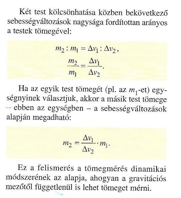 3. fizika előadás-dinamika. A tömeg nem azonos a súllyal!!! A súlytalanság  állapotában is van tömegünk! - PDF Free Download