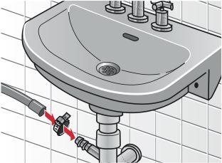 Vízcsatlakozás Vízbevezetés A szivárgás vagy vízkárok elkerülése érdekében feltétlenül kövesse az ebben a fejezetben szereplő útmutatásokat! Kétség esetén szakemberrel csatlakoztassa a készüléket.