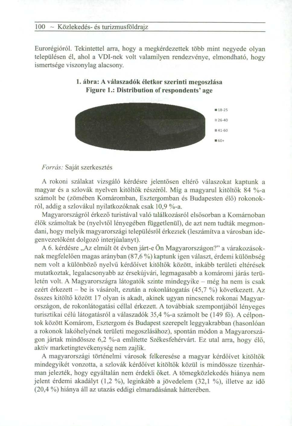 100 ~ Közlekedés- és turizmusfoldrajz Eurorégióról.