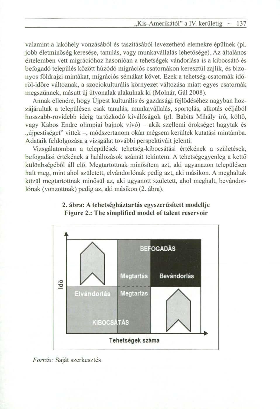 ,Kis-Amerikától" a IV. kerületig ~ 137 valamint a lakóhely vonzásából és taszításából levezethető elemekre épülnek (pl. jobb életminőség keresése, tanulás, vagy munkavállalás lehetősége).