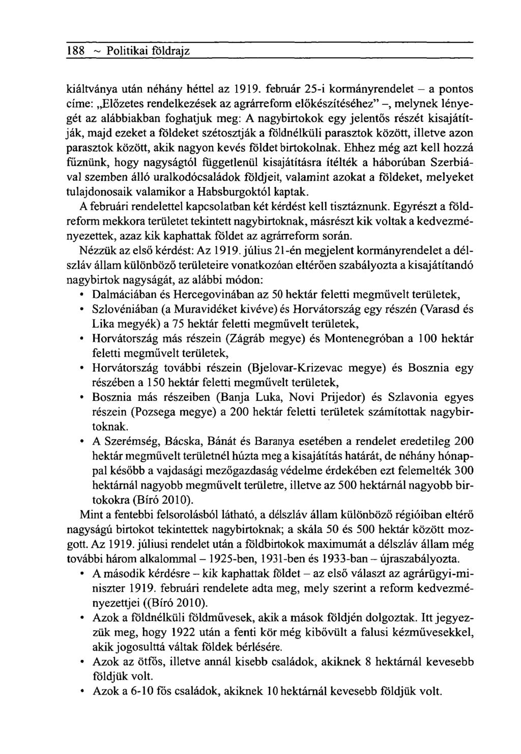 188 ~ Politikai földrajz kiáltványa után néhány héttel az 1919.
