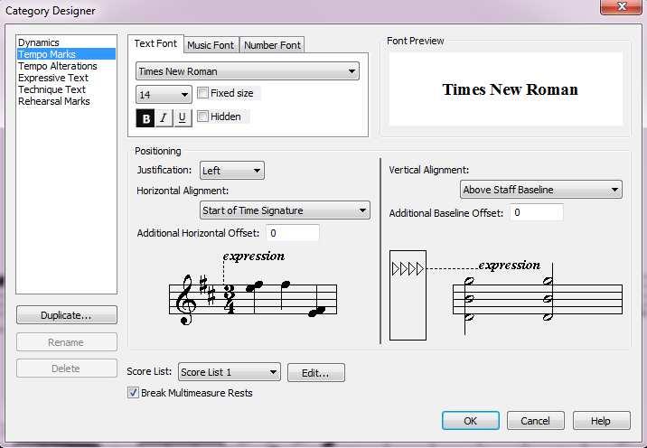 Tempo Marks Tempójelzések Tempo Alterations Tempóváltoztatások Expressive Text Előadásmódra vonatkozó utasítások Technique Text Technikai utasítások Rehearsal Marks Tájékozódási jelzések