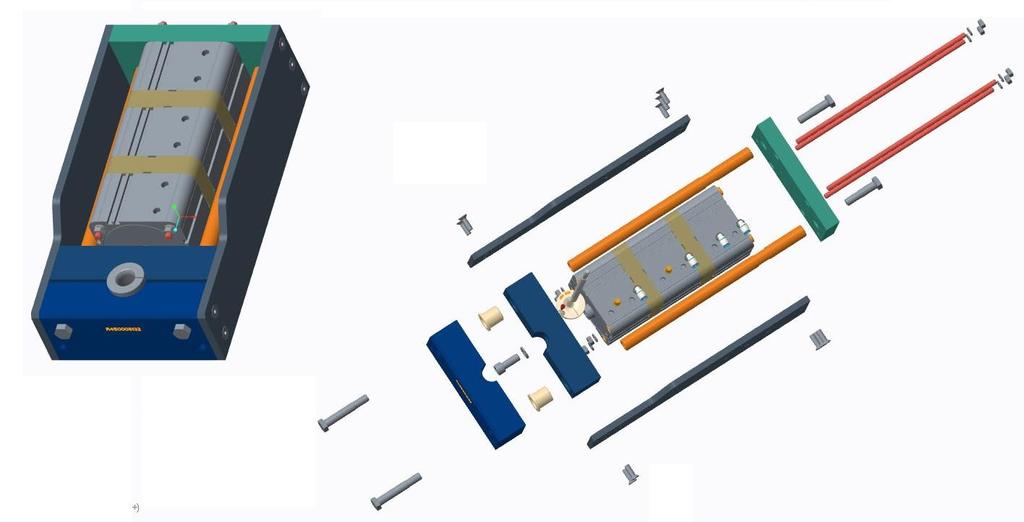8.1.6. Pneumatikus satu 3D modellje A szükséges méretezések és ellenőrzések elvégzése után elkészítettem a satu 3D modelljét, melynek rajzdokumentációit a 3-as mellékletben helyeztem el. 35.