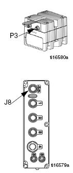 Generátoros teljesítményrendszerek (USB modullal, vagy a nélkül): Csatlakoztassa a CAN kábelt a generátor J csatlakozójához.