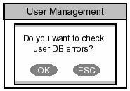 Menjen vissza a Felhasználó Menedzsment /User Management/ menübe, válassza a Delete All User /Összes felhasználó törlése/ menüpontot.