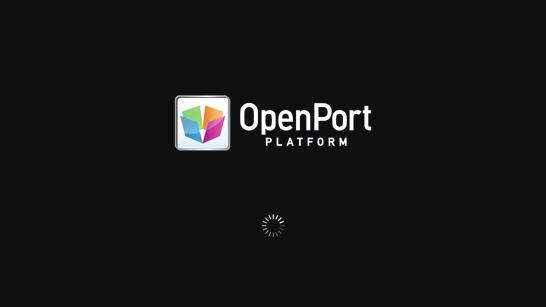Beindítás: OpenPort PLATFORM A készülék Android alapú OpenPort PLATFORM rendszerrel van felszerelve. A használathoz állítsa be a bemenetet az OpenPort PLATFORM opcióra.