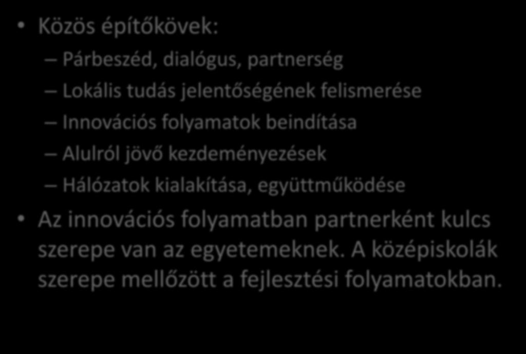 Közös építőkövek: Mi a közös bennük?