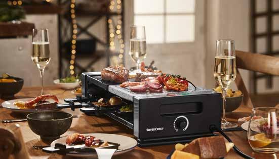 28 cm, 4999 Ft 3 999Ft-tól RACLETTE GRILL Forró kőlappal és kétoldalú