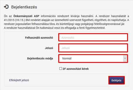 3. A rendszer (és a szakrendszerek) első használatakor egy biztonsági üzenet ugrik fel. - Mozilla Firefox esetén a. Nyomjuk meg a Speciális gombot. b. Nyomjuk meg a Kivétel hozzáadása gombot. c.