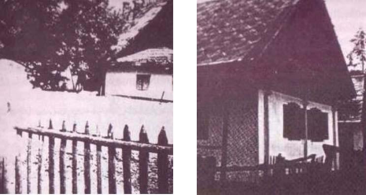 6. sz. kép: A Dobó utcai (krakói) házat az 1870-es években építették. 7. sz. kép: Kálvária út 32. sz. Épült a századfordulón 8. sz. kép: A századforduló éveiben épült Fő út 58. sz. ház. (Katuskáék).