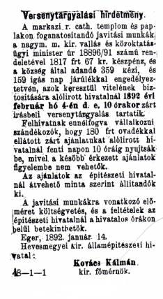 8. sz. ábra [29] A veszélyesen repedezett falakat támpillérekkel megerősítették.