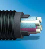 Uponor Ecoflex Quattro Ecoflex Quattro - fűtésre, HMV és cirkulációs vezetékekhez Az egyetlen megoldás különálló épületek egy vezetékkel történő csatlakoztatására Egy vezeték mindenre!