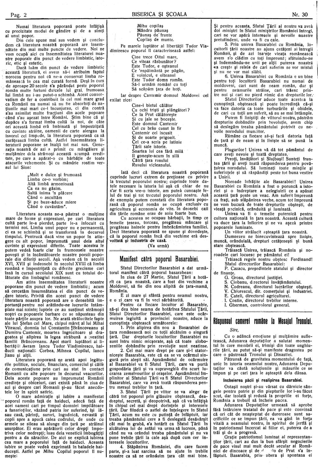 Numai literatura poporană poate înfăţişă cu precizitate modul de gândire şi de a simţi al unui popor.