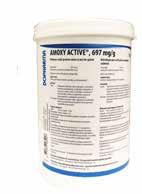 Doxiciklin-hiklát Amoxy Active 697 mg/g Belsőleges por sertések és házityúkok részére.