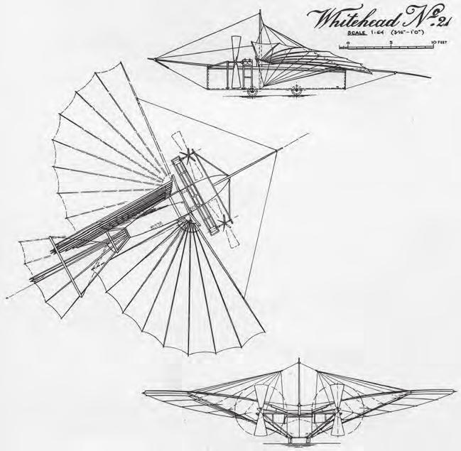 A Whitehead Nr 21 repülőgép korabeli háromnézeti rajza 8. ábra.
