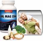 Hatóanyag 3 tablettában: Kalcium 1000 mg, Magnézium: 400 mg, Cink: 25 mg 3 x 1 db étkezés után 11104/2012 1.990 Ft (19 Ft/db) 1.