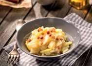Gratin házias Gratin mini, csicsókával és paszternákkal Gratin mini,