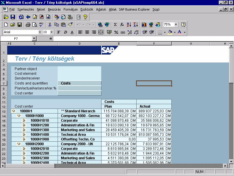 browser-ben SAP 2004, SAP