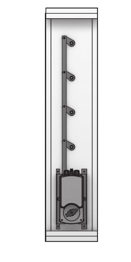 nélkül) 2 x 2 A lamellák mozgatórudazata A H (Belméret) Zsalumozgató motor 2 x 2 2 x 2 B (Belméret) B + 280 2 x 2 2 x 2 L 2