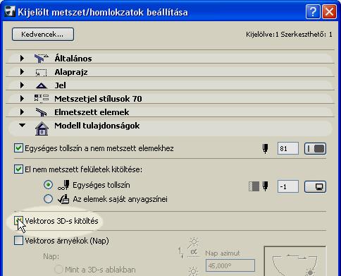 Az eredmény a 3D-s ablakban látható.