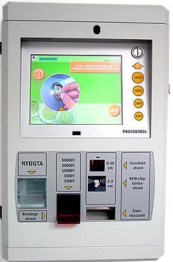 Pénzváltó AutoPay 2010 pénzváltó-, és fizetőautomata blokknyomtatóval (opcionálisan kültéri) - érintőképernyő - bankjegyolvasó - érmevizsgáló - érmevisszaadó - fizetési igazolás nyomtató papírvágóval