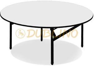 Fekete porszórt acél szekezettel szerelve. Asztallap felülete enyhén szivacsolt fehér könnyen tisztántartható felülettel bevonva.