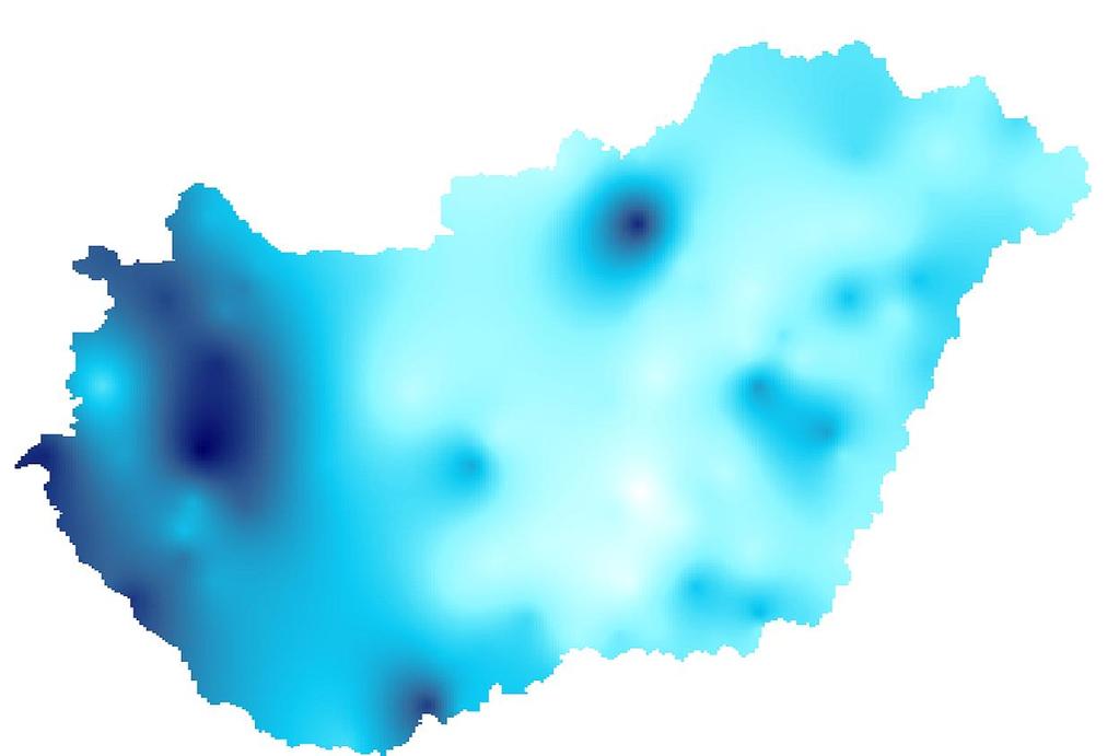 Síkvidéken jelentős (50-100 mm) évi csapadékhiány a Duna-Tisza köze déli részén és a Felső-Tisza vidék egyes körzeteiben jelentkezett. A 2007.