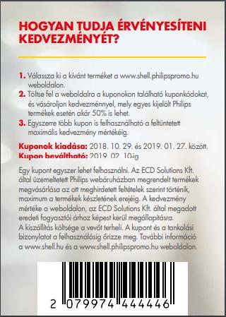 A Shell Hungary zrt. Akár 50% kedvezmény Philips termékekre promóciójának  Promóciós Szabályzata - PDF Free Download