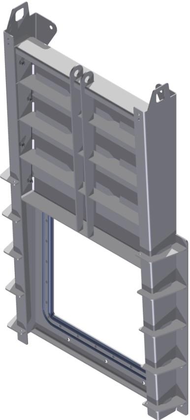 11 10 9 8 7 6 5 4 Zsiliptolózárak Wall penstock Sperrschieber Emelkedő orsós, négyzet keresztmetszetű beékelt zsiliptolózárak, 0,7 bar nyomás Wedged penstock 7 MwC, rising spindle, square