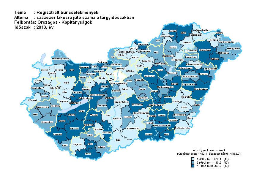 3 Országos viszonylatban Békés Megye így a Gyulai Rendőrkapitányság területe sem tartozik a bűnügyileg fertőzött területek közé.