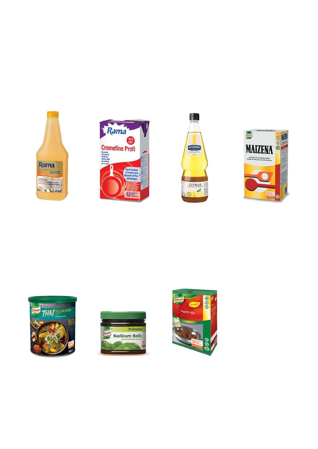 RAMA Culinesse Profi Folyékony Növényi Zsiradék Vajaromával 0,9 liter 12 Szav. idő: 6 hónap RAMA Cremefine Profi 15% Növényi Zsírtartalmú Főzőkrém 1 liter 12 Szav.