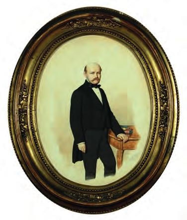 244 Kustár Á., Balikó A., Kiss-Stefán M. & Magyar L. 1. ábra. Canzi Ágoston: Semmelweis Ignác eljegyzési portréja, 1857 (Semmelweis Orvostörténeti Múzeum, Ltsz: 67.990.1) Fig. 1. Ágoston Canzi: Betrothal portrait of Ignác Semmelweis, 1857 (Semmelweis Medical History Museum, Reg.
