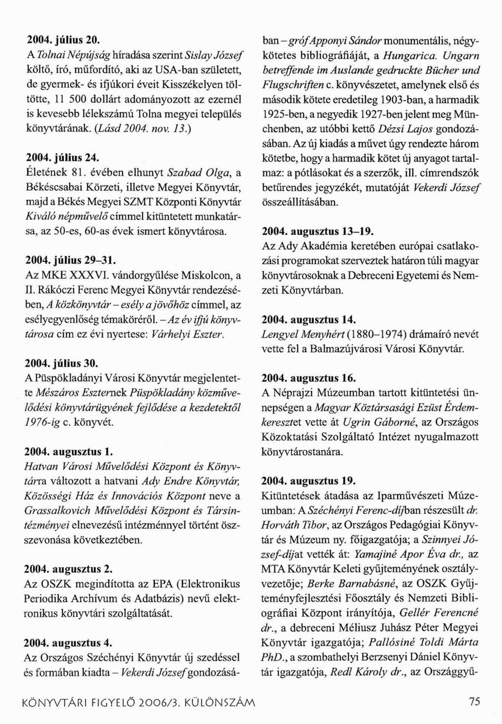 2004. július 20.