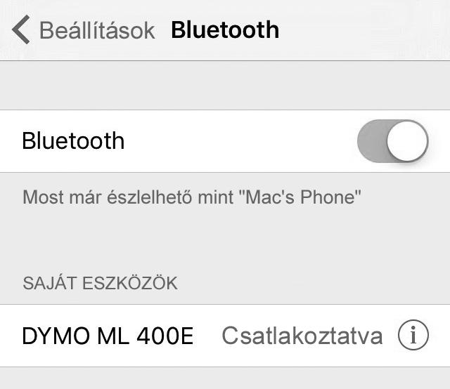 Címkenyomtatás mobil eszközről A DYMO Connect alkalmazás segítségével a MobileLabeler feliratozógépről is tervezhet és nyomtathat címkéket.
