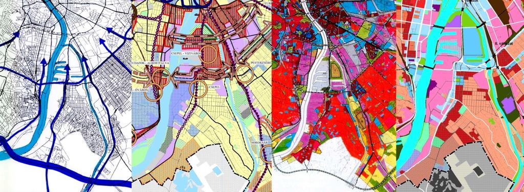 Budapest térszerkezet kialakítói később felismerték egy gyűrűs sugaras rendszer kialakítását, melynek Csepelen a korábban részletezettek ill.