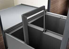 Szerelési magasság 361 mm, szerelési mélység 400 mm, szükséges belső tér a szekrényhez (mélység) 450 mm.